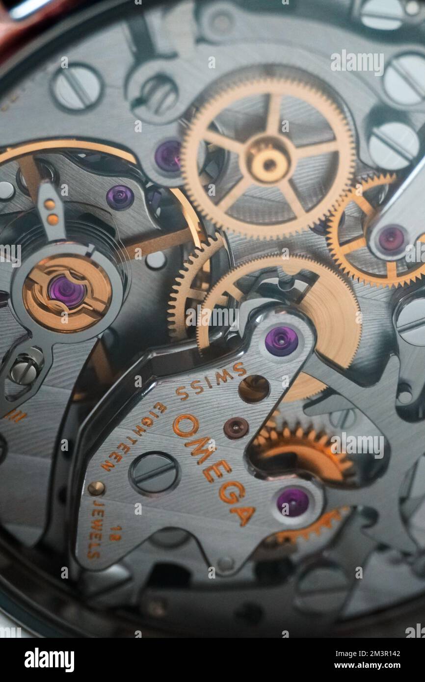 Mécanique Omega, doxa montre de plongée Speedmaster Sub300T Banque D'Images