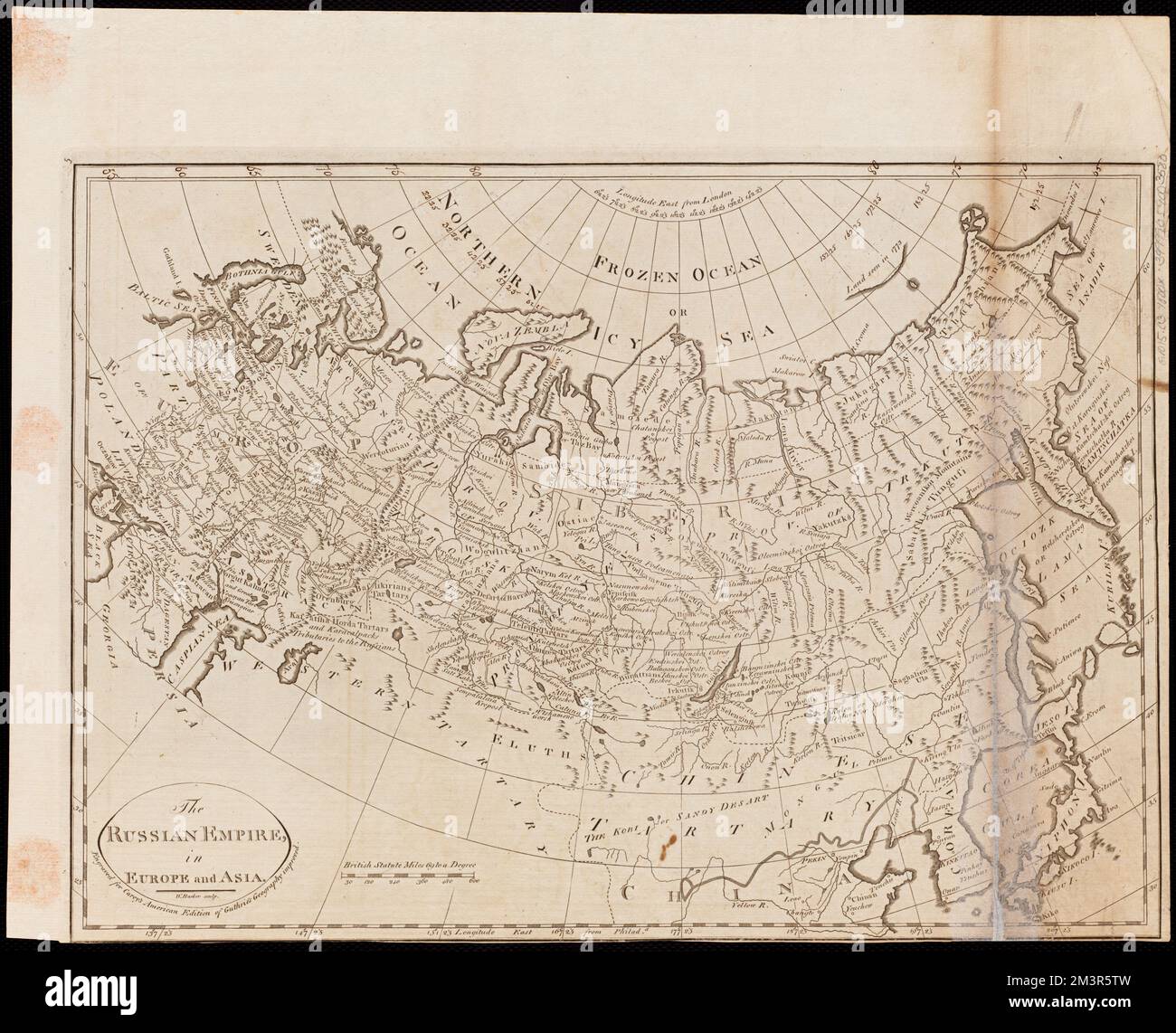 L'Empire russe, en Europe et en Asie , Europe, est, cartes, Russie, Cartes Norman B. Leventhal Map Centre Collection Banque D'Images