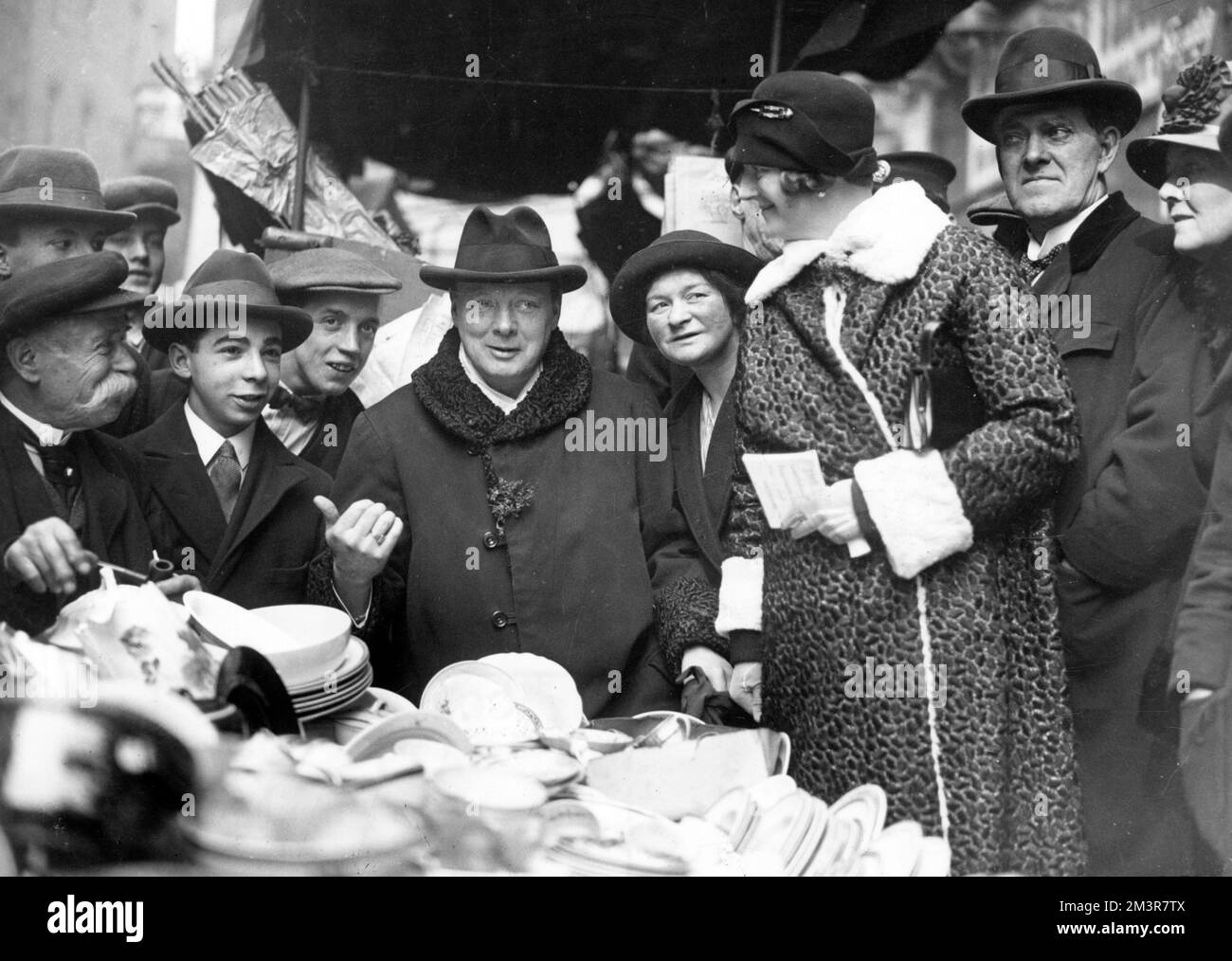 Winston Churchill lors de l'élection 1927 Banque D'Images