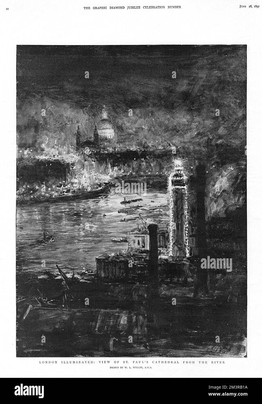 Célébrations du jubilé de la reine Victoria, vue sur Londres Banque D'Images