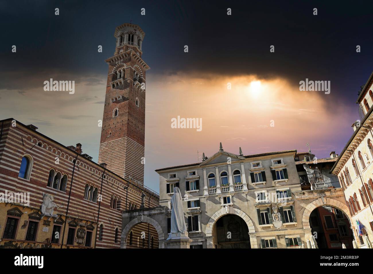 Place Lords (en italien : Piazza dei Signori). Vérone, Italie, Europe. Banque D'Images