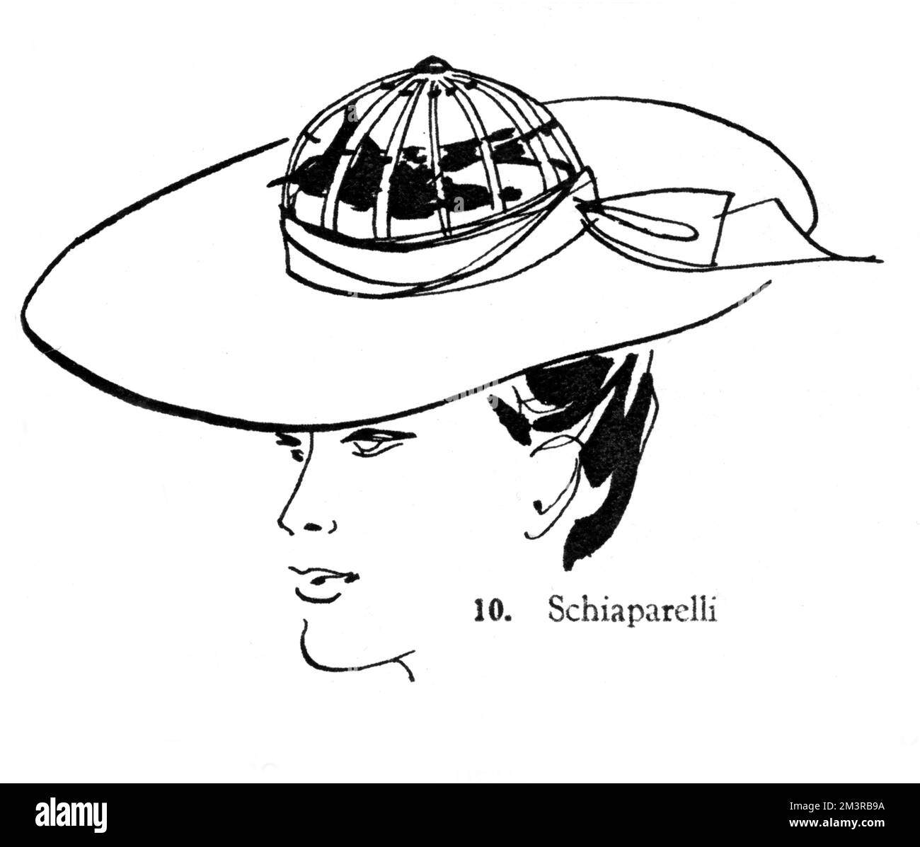 Chapeau de Elsa Schiaparelli Banque D'Images