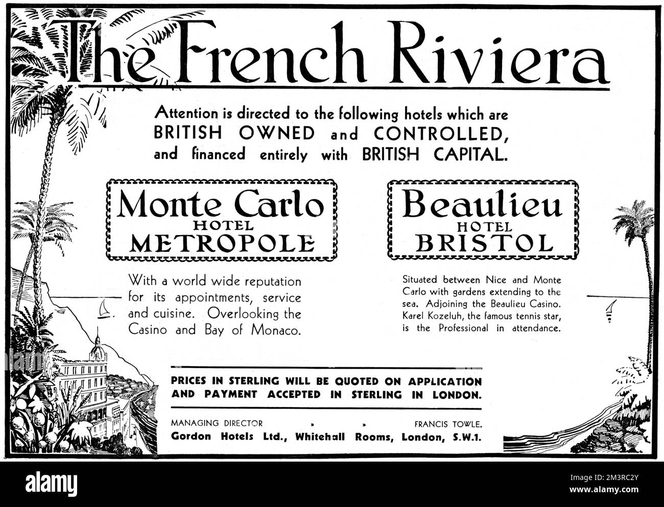 Bystander Riviera Number couvercle avant 1932 Banque D'Images