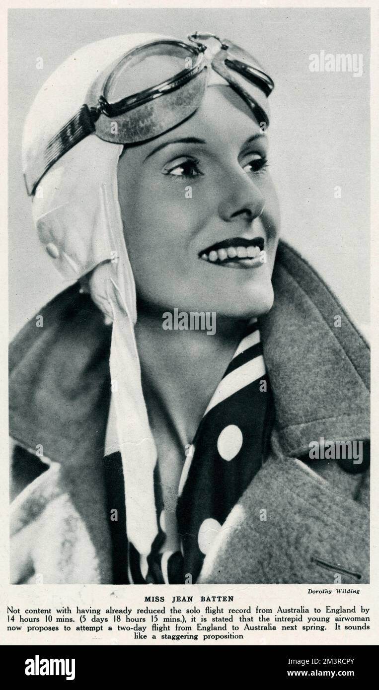 Jean Batten Banque D'Images