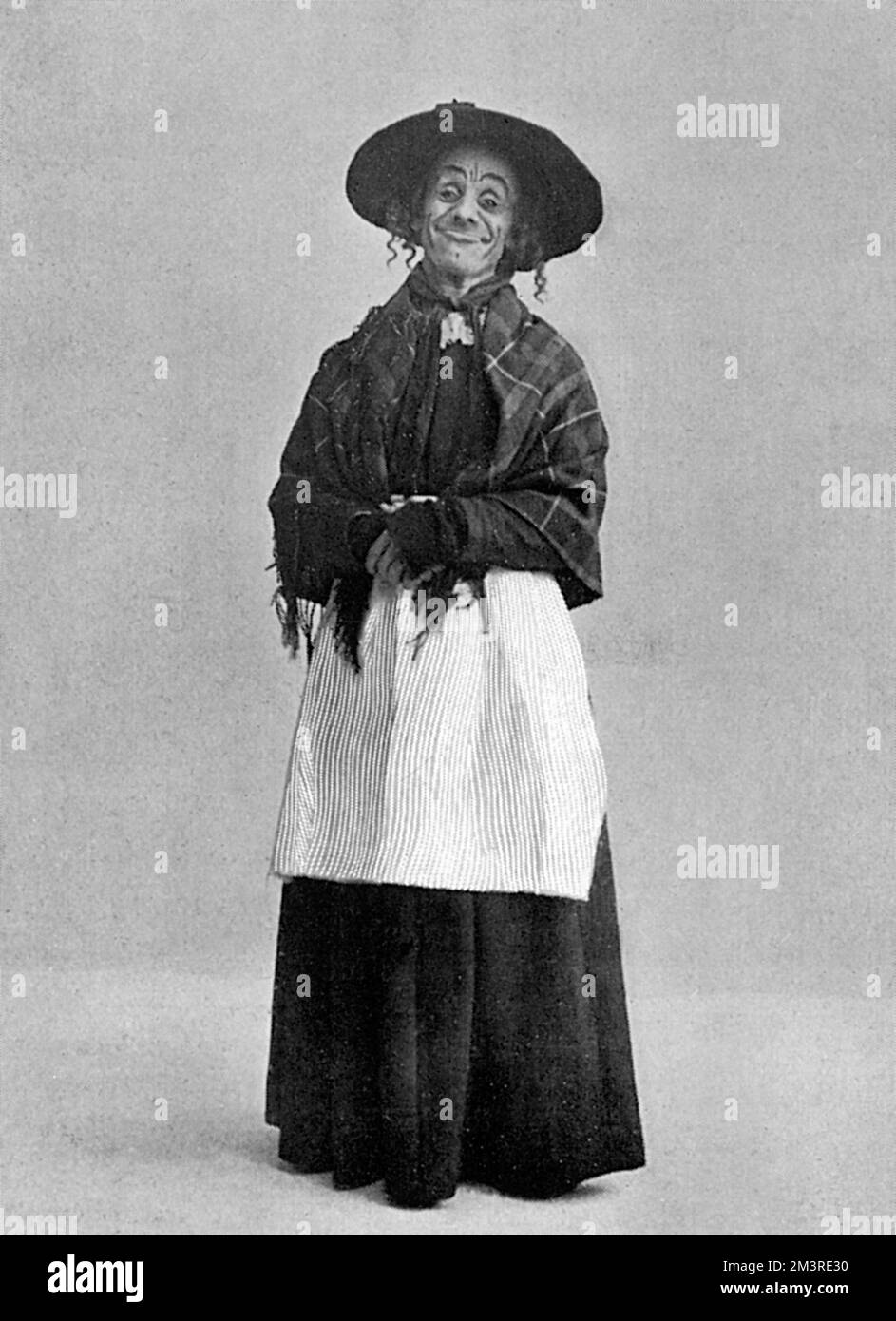 DaN Leno comme mère Goose dans sa robe familiale. Date: 1903 Banque D'Images