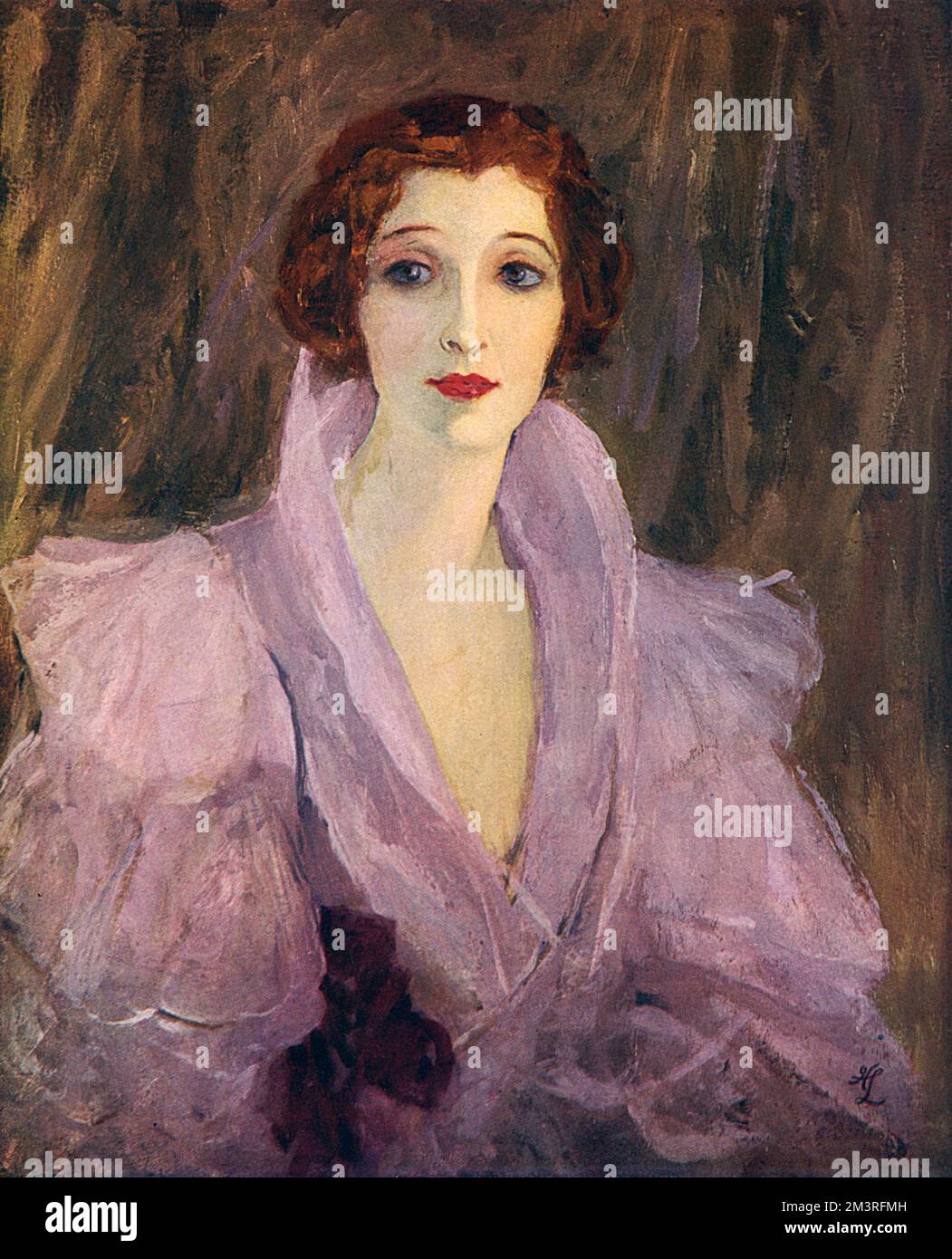 Lady Lavery - Autoportrait Banque D'Images