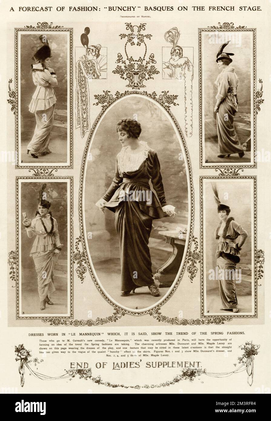 Prévision de la mode pour le printemps 1914 Banque D'Images