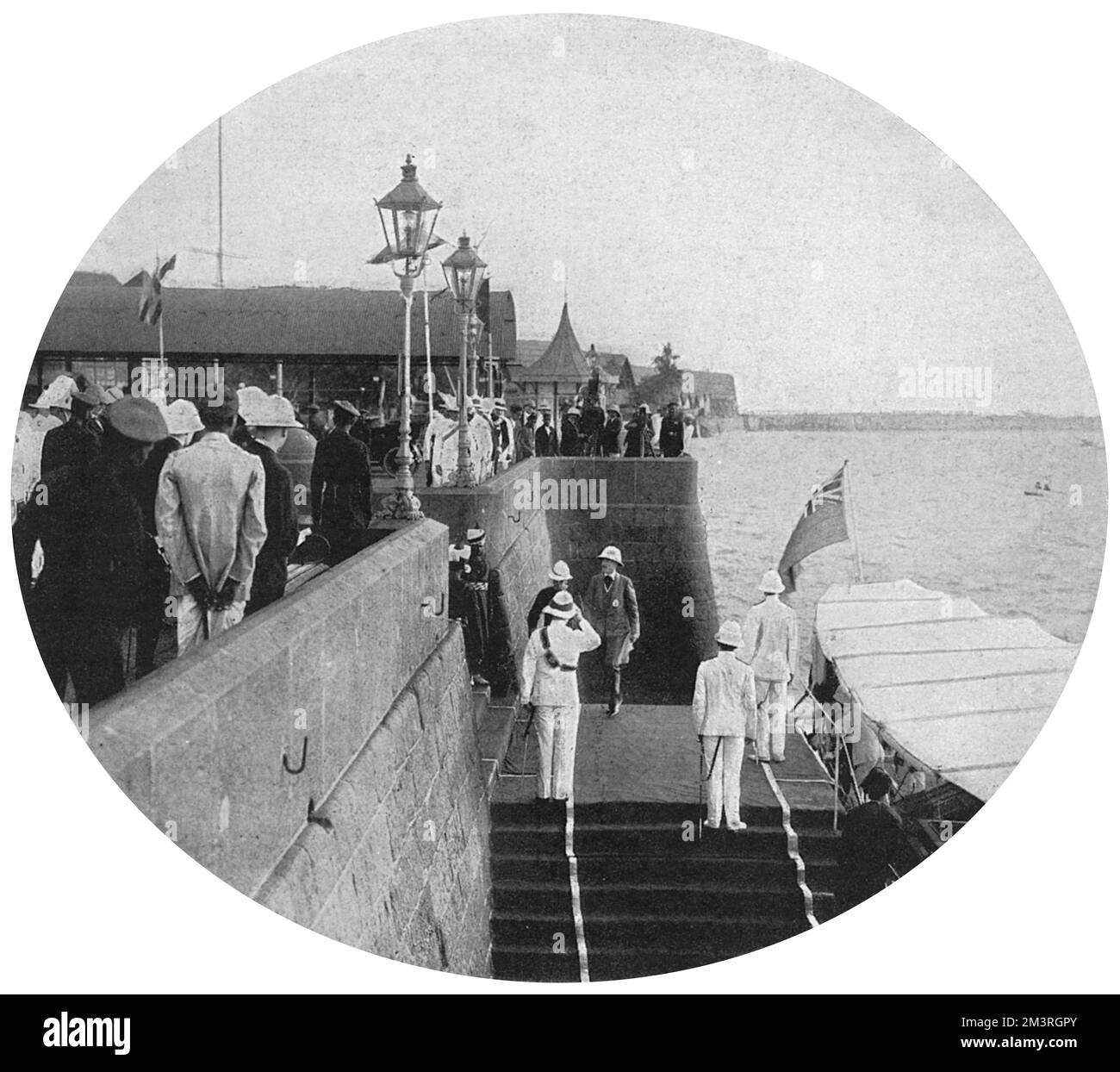 Lord Willingdon arrive à Bombay Banque D'Images