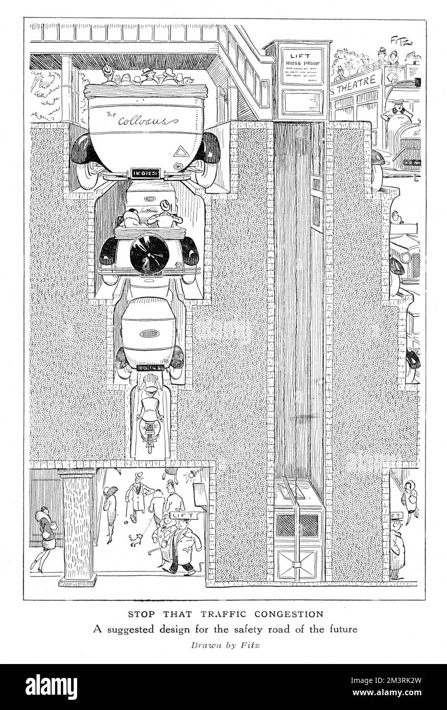Arrêtez les embouteillages par Fitz Banque D'Images