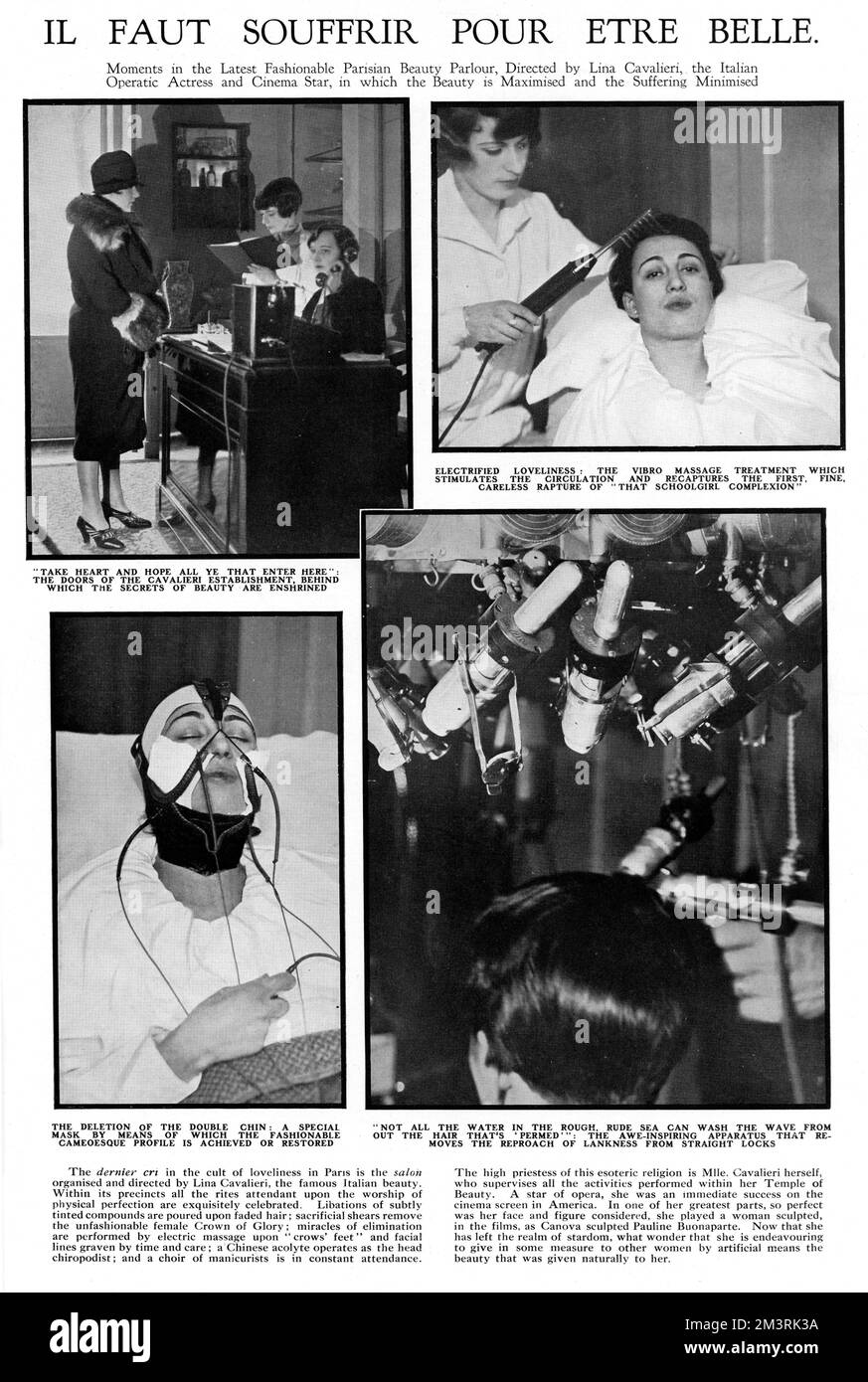 Scènes d'un salon de beauté parisien Banque D'Images