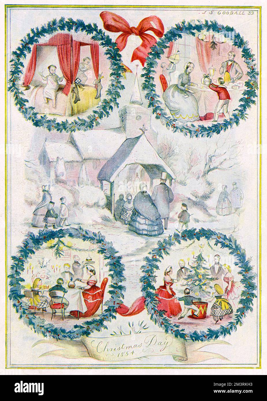 Jour de Noël 1854 Banque D'Images