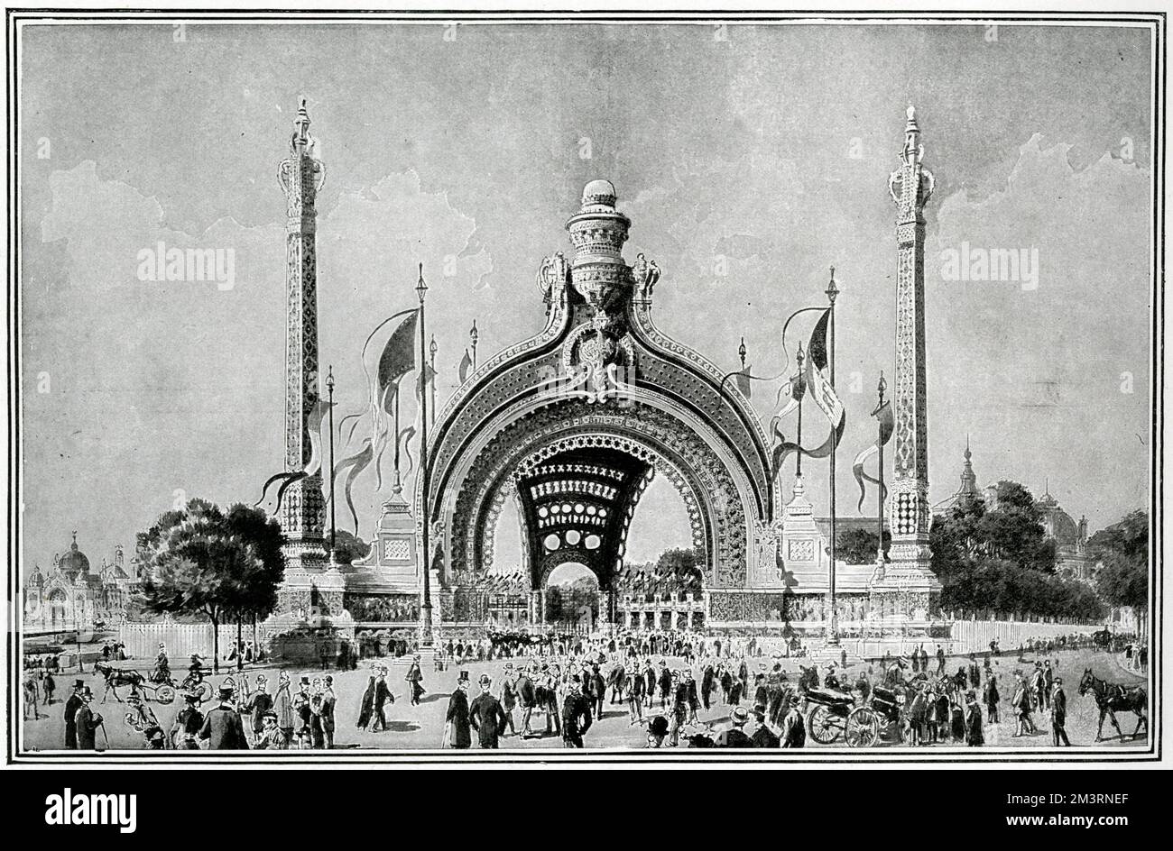 Exposition de Paris - exposition de la Concorde 1900 Banque D'Images