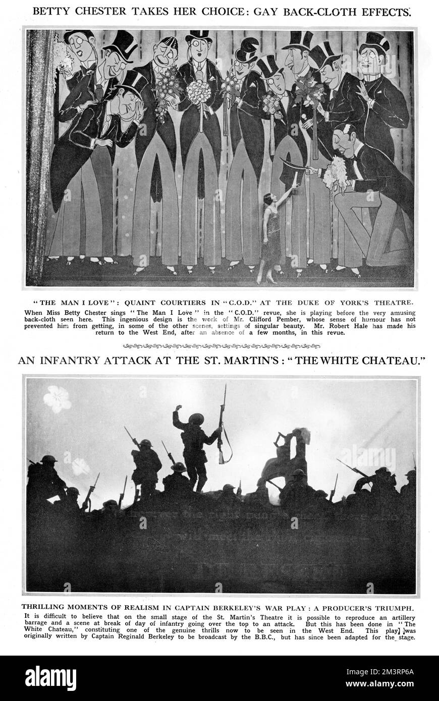 Betty Chester contre tissu arrière au Duke of York's Theatre Banque D'Images