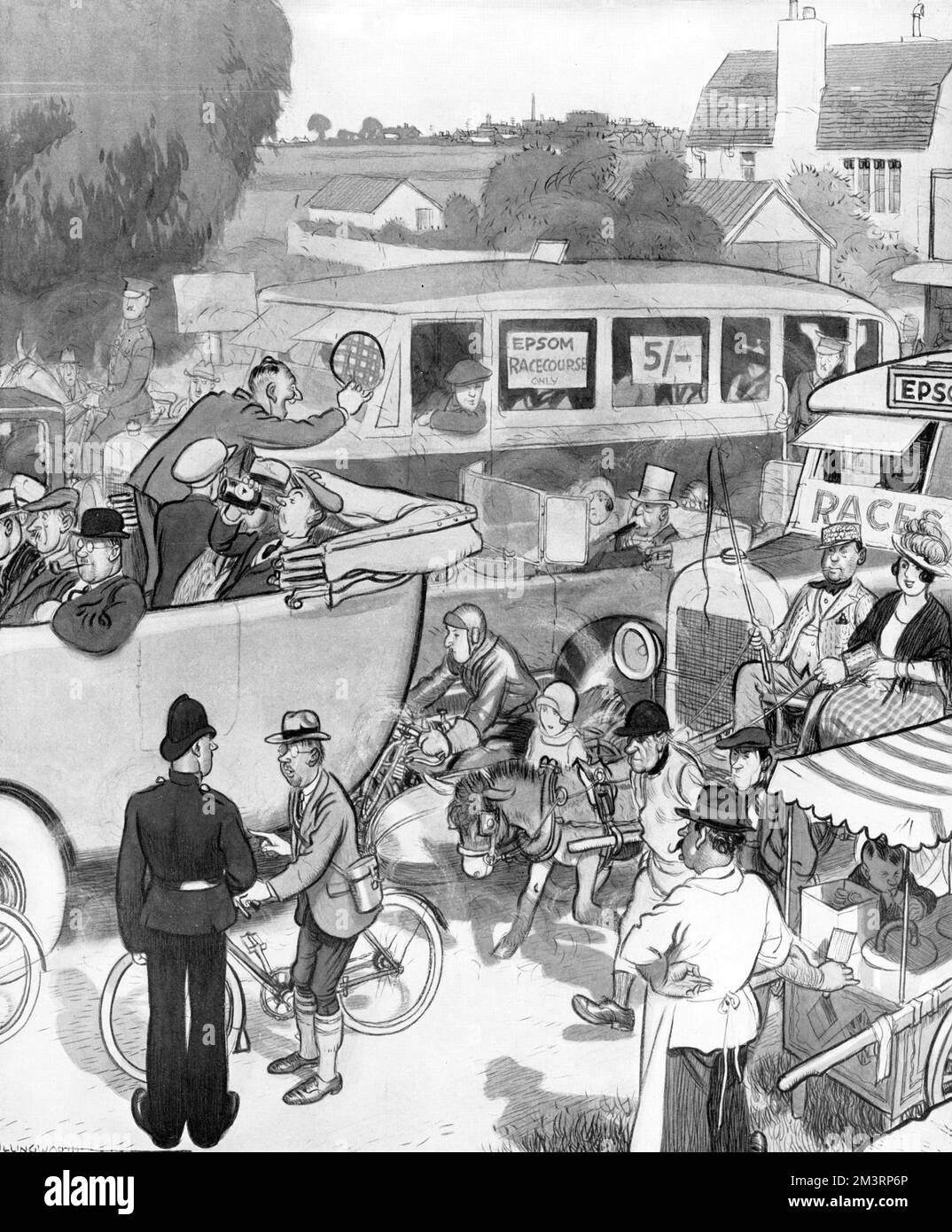 The Innocent Abroad on Derby Day d'Illingworth Banque D'Images