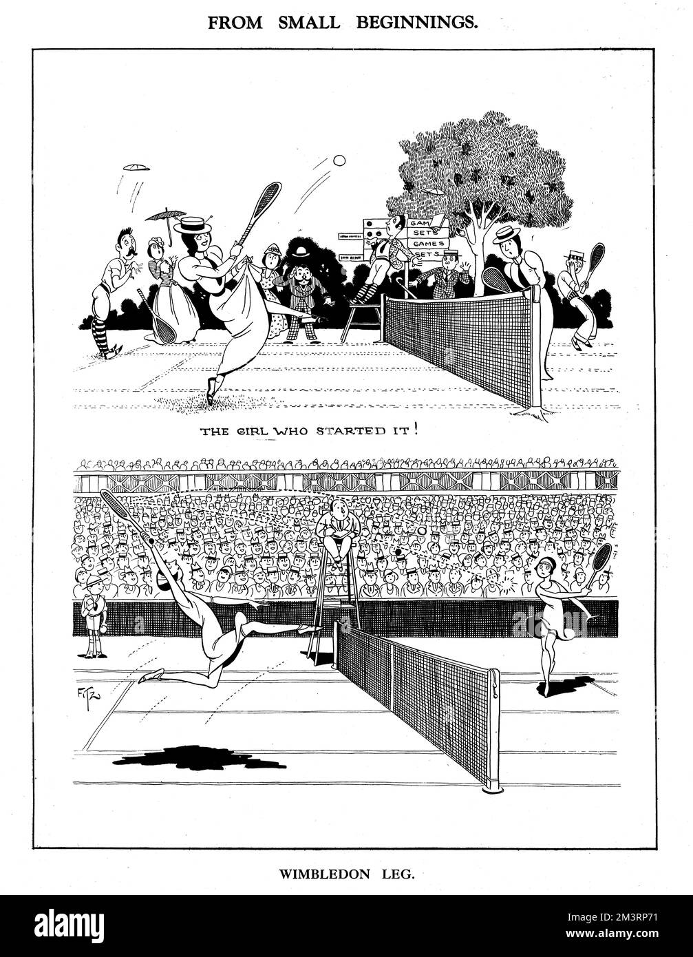 De petits débuts - The Wimbledon Leg par Fitz Banque D'Images