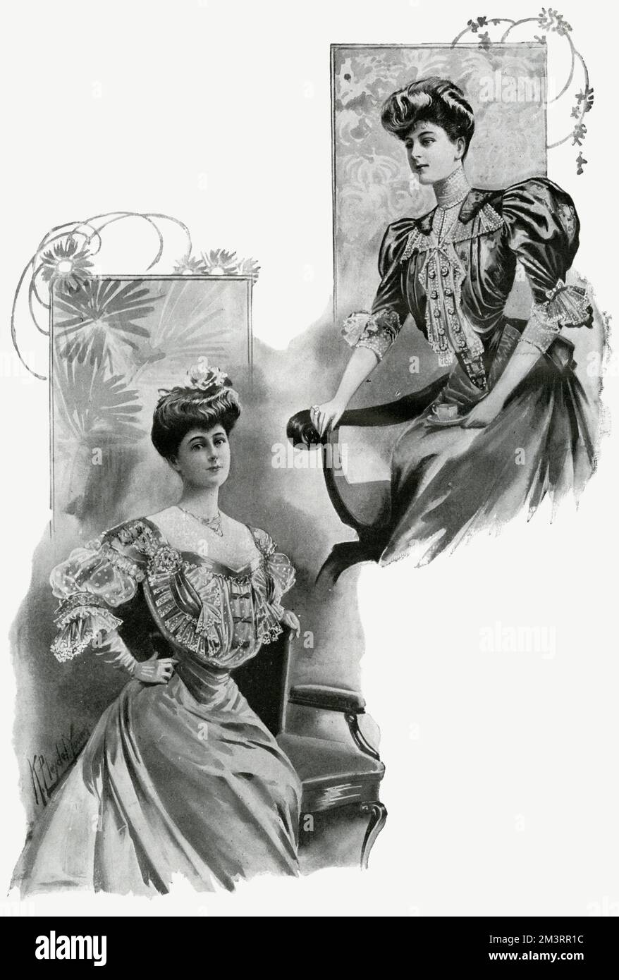 Chemisiers pour femmes 1905 Banque D'Images