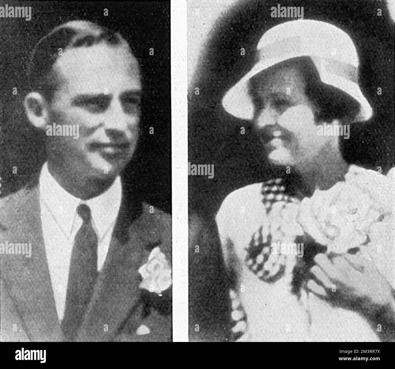 Herman et Katherine Rogers, amis de Wallis Simpson Banque D'Images