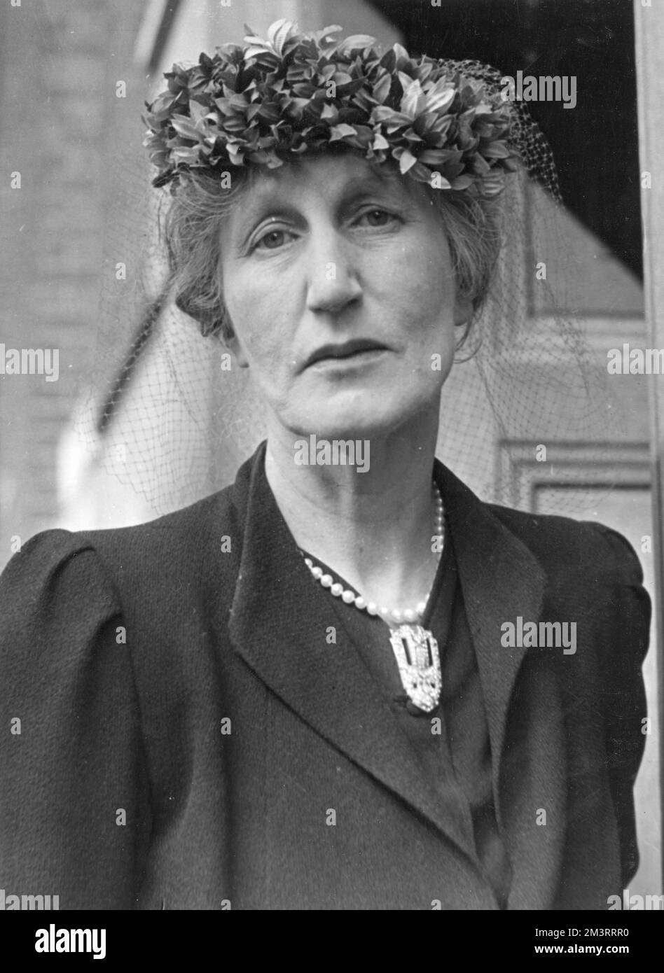 Violet Bonham-carter (1887-1969), née Asquith, politicien libéral et gouverneur de la BBC. Photographié pendant l'Assemblée libérale, où elle a présidé. Date: 1946 Banque D'Images