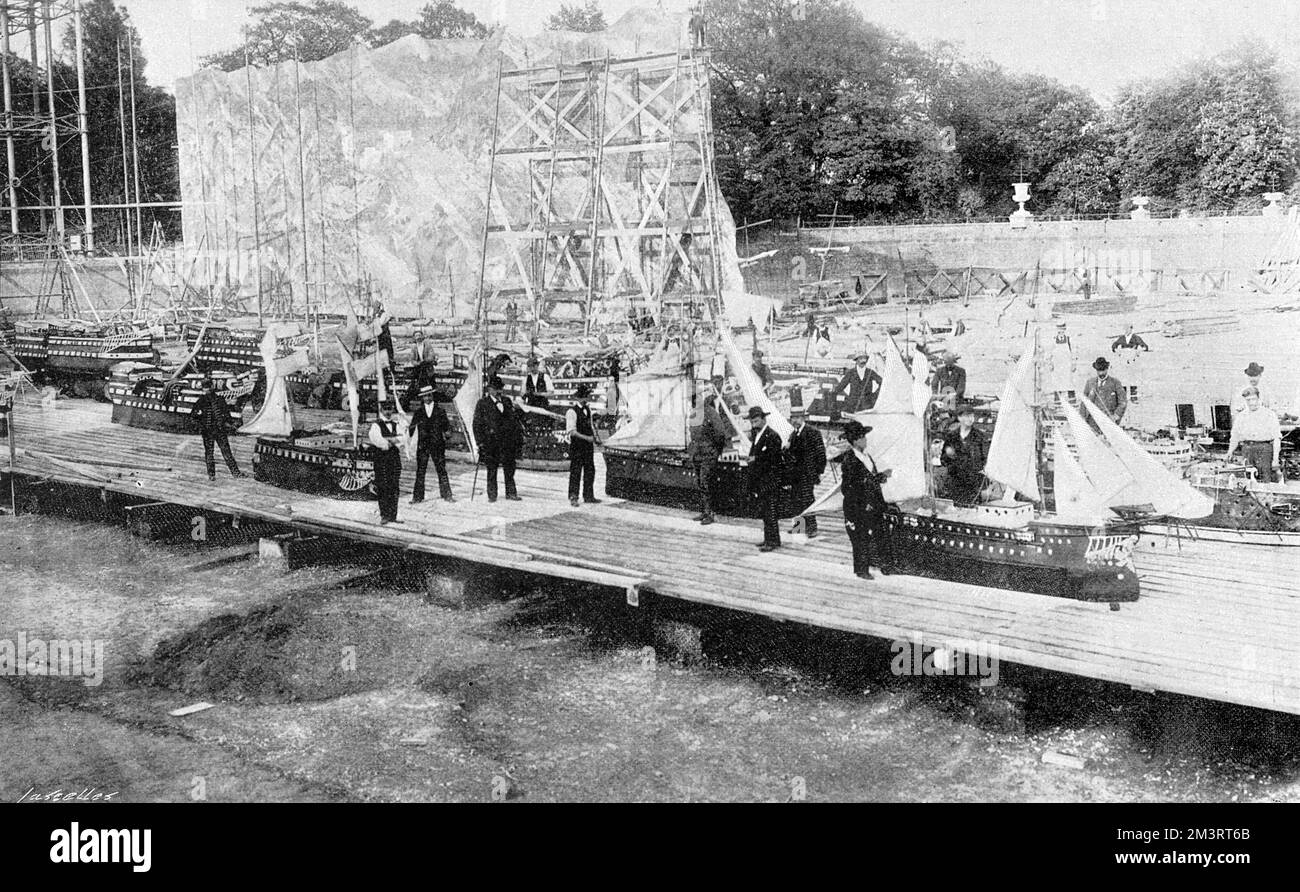 Exposition navale et militaire, Crystal Palace, 1901 Banque D'Images