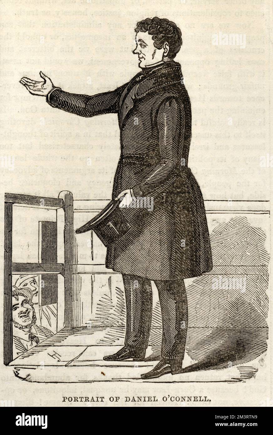 Daniel O'Connell (1775 - 1847), dirigeant nationaliste irlandais. 1842 Banque D'Images