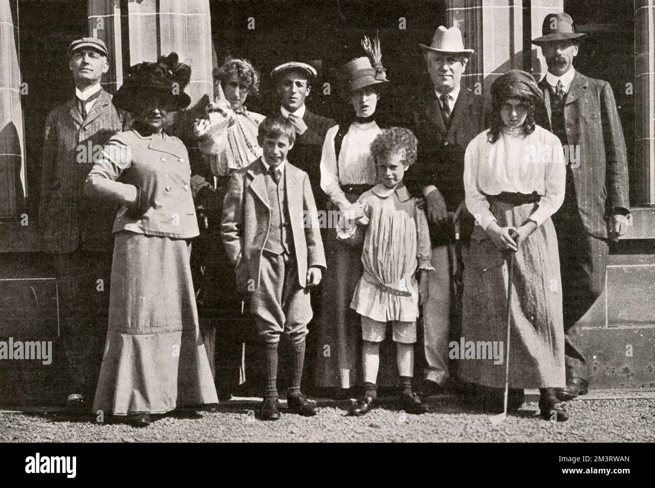 James Braid et fête à Archerfield House Banque D'Images