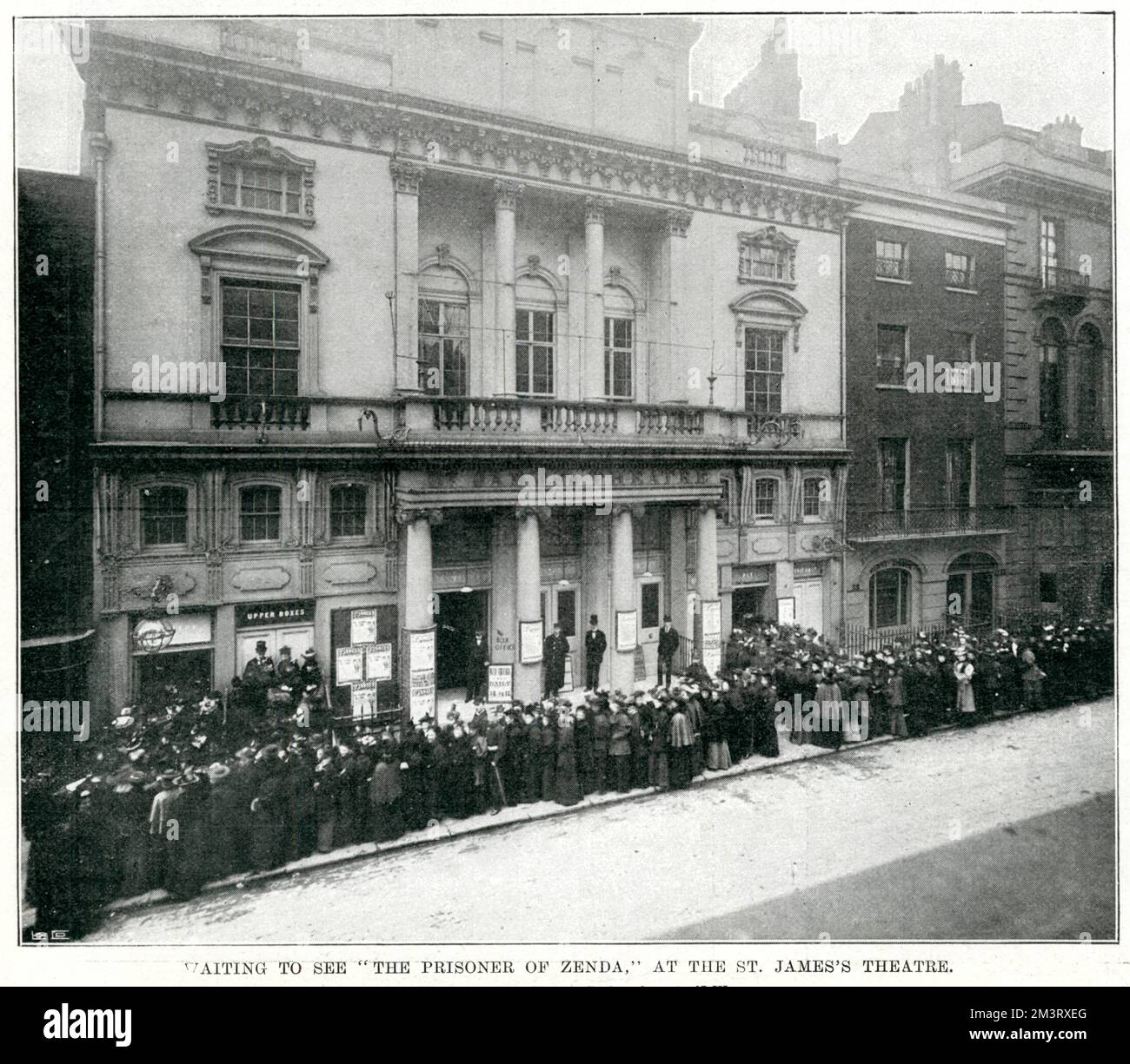 En attendant de voir le prisonnier de Zenda, 1896 ans Banque D'Images