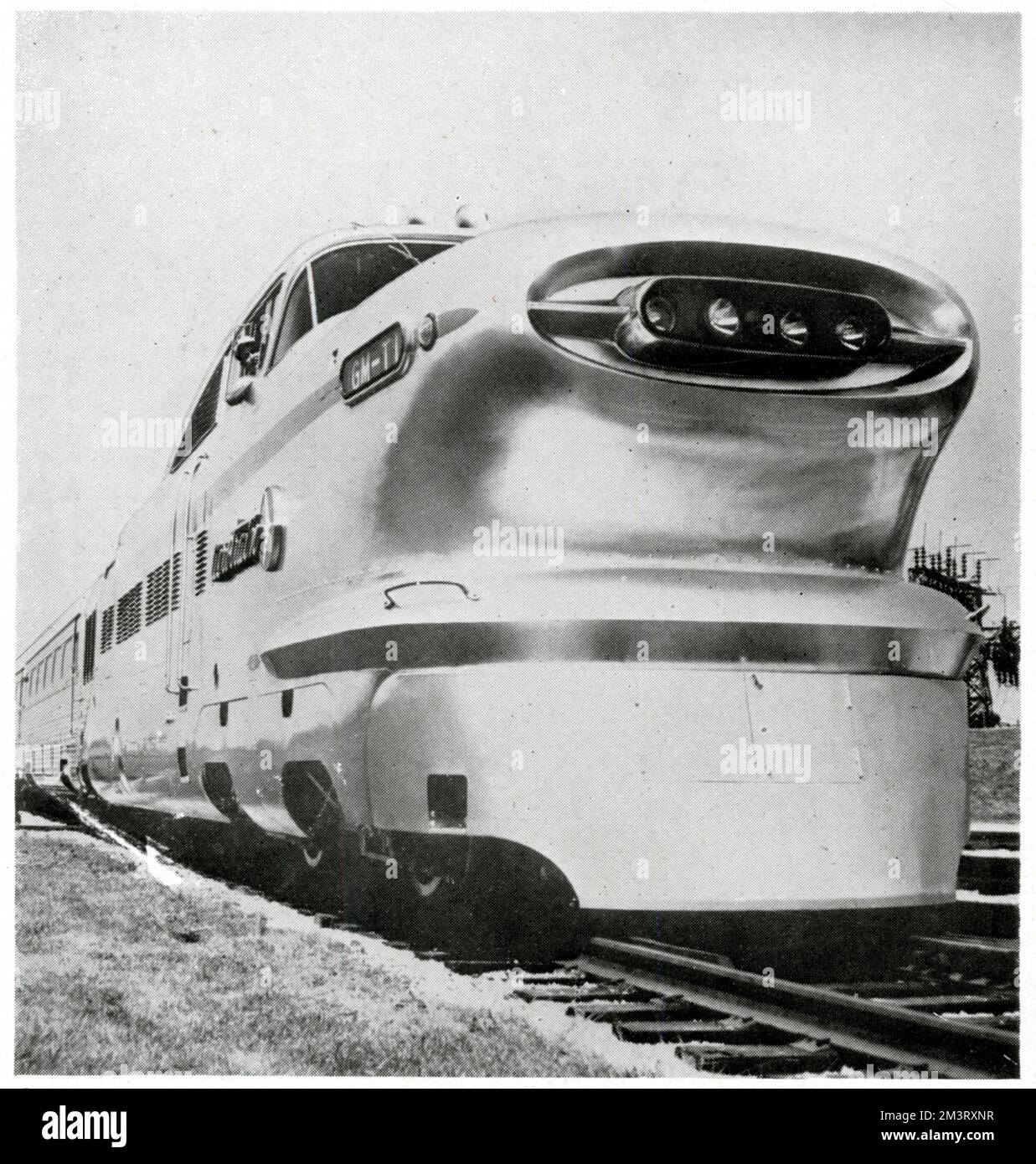 Aerotrain conçu par la section Electro-motive de la GMC Banque D'Images