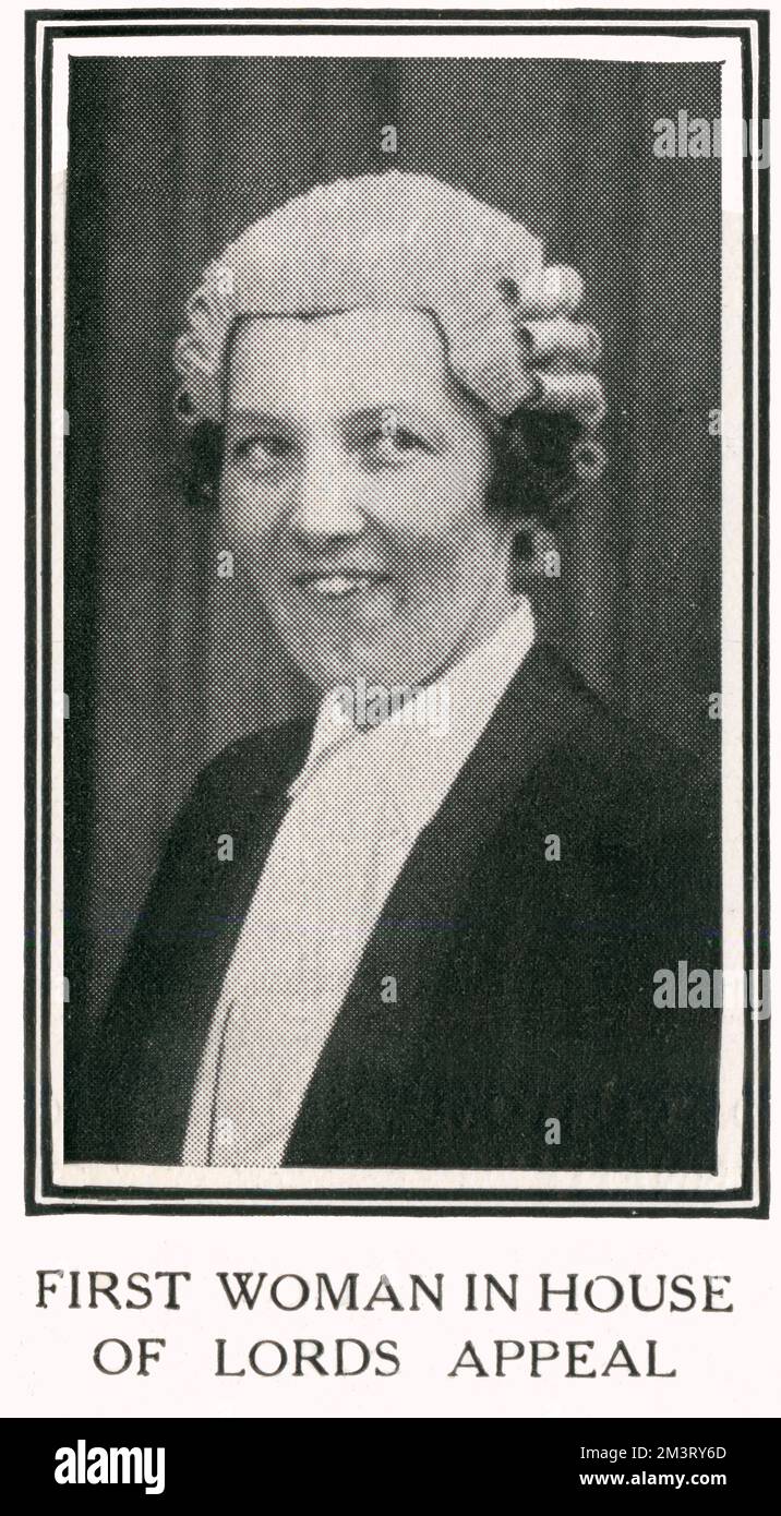 Margaret Kidd, première femme avocate à la Chambre des lords Banque D'Images