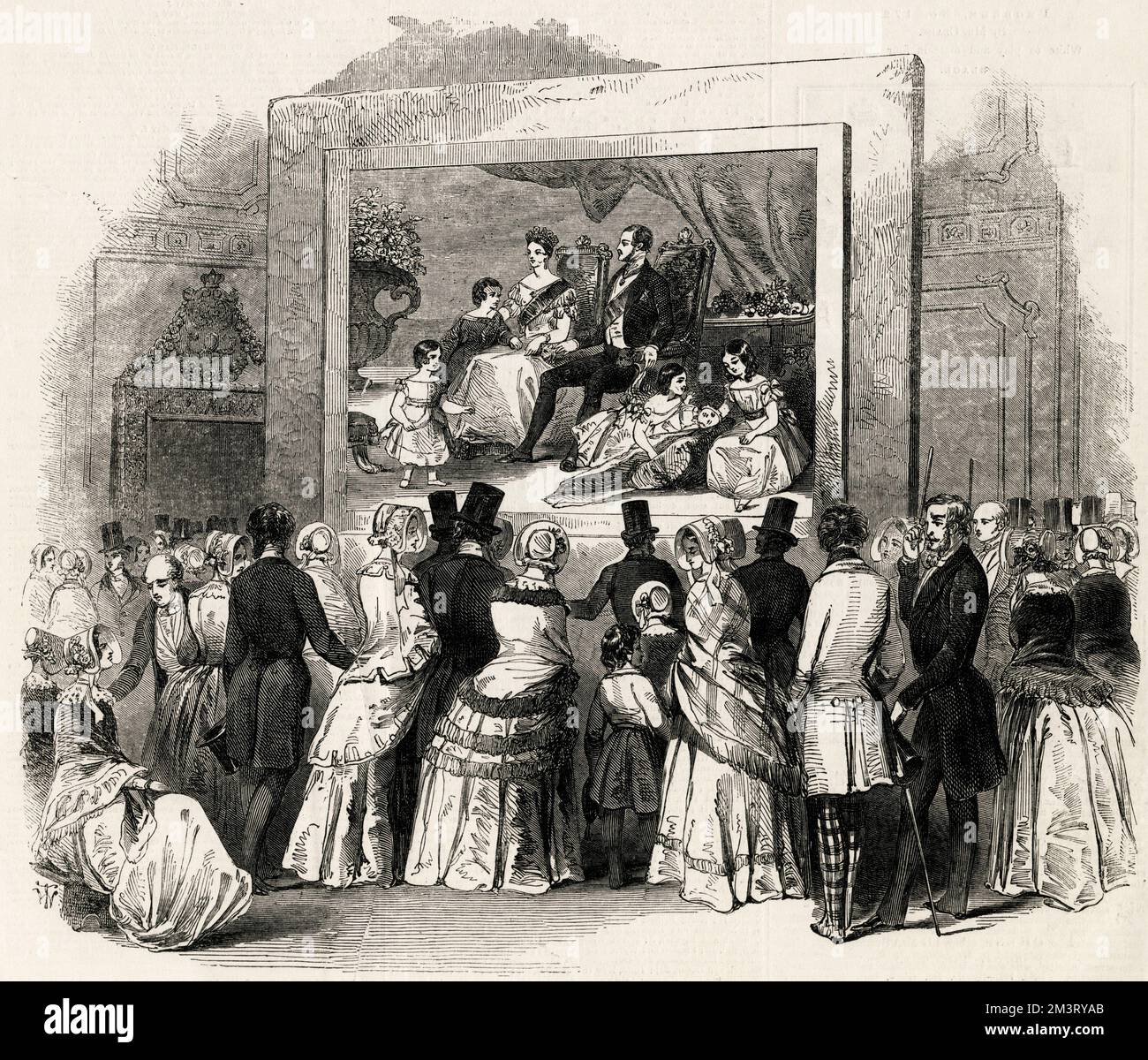 Exposition aux peintures de James's Palace of Winterhalter Banque D'Images