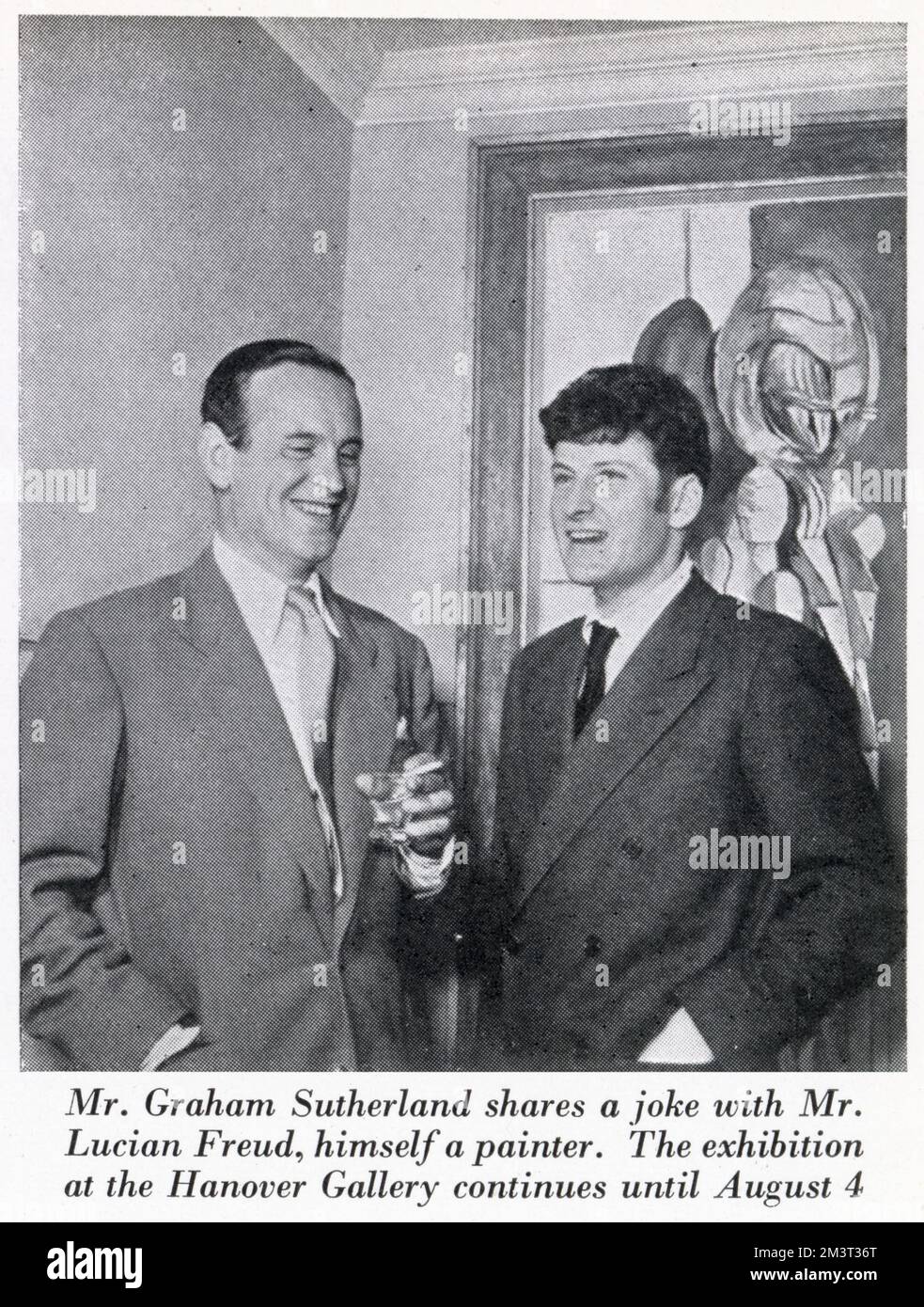 Graham Sutherland et Lucian Freud Banque D'Images