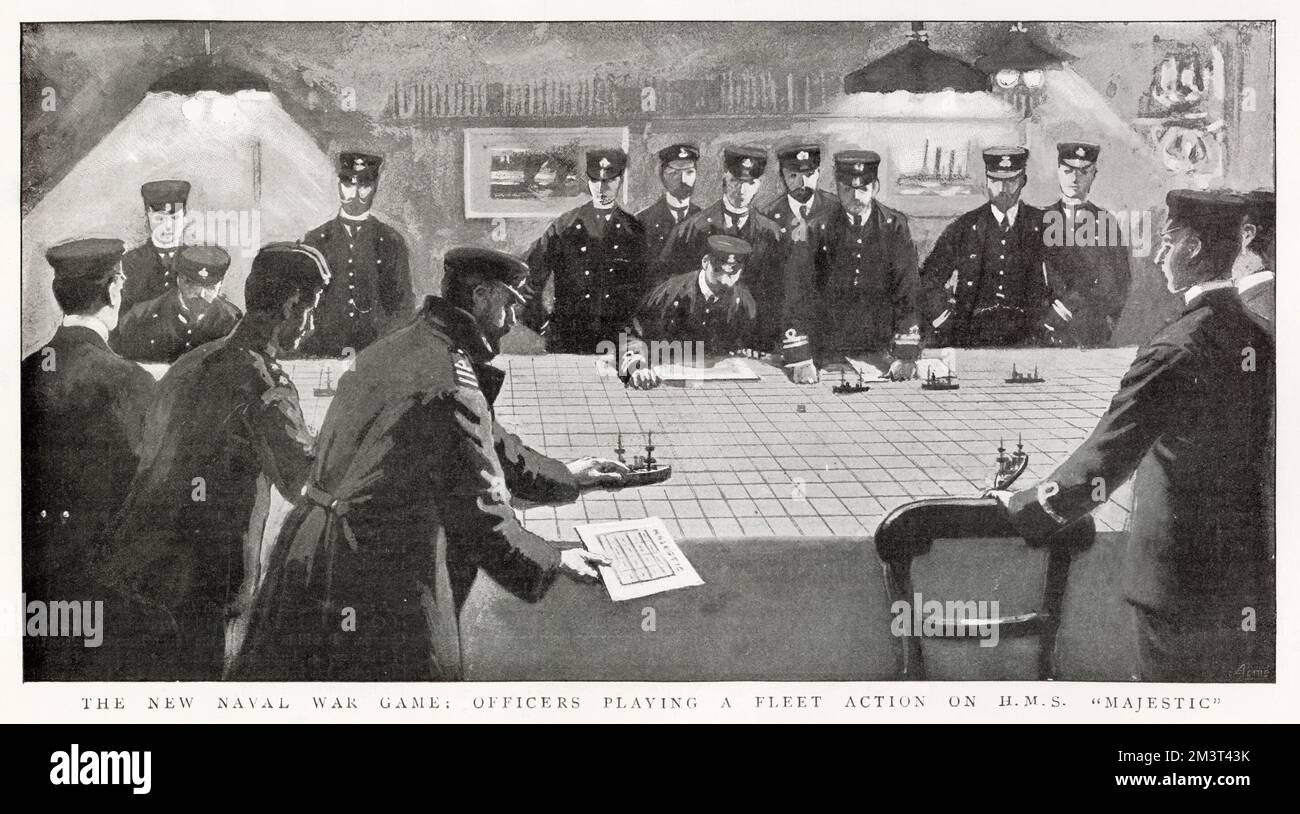 Nouveau jeu de guerre navale Banque D'Images