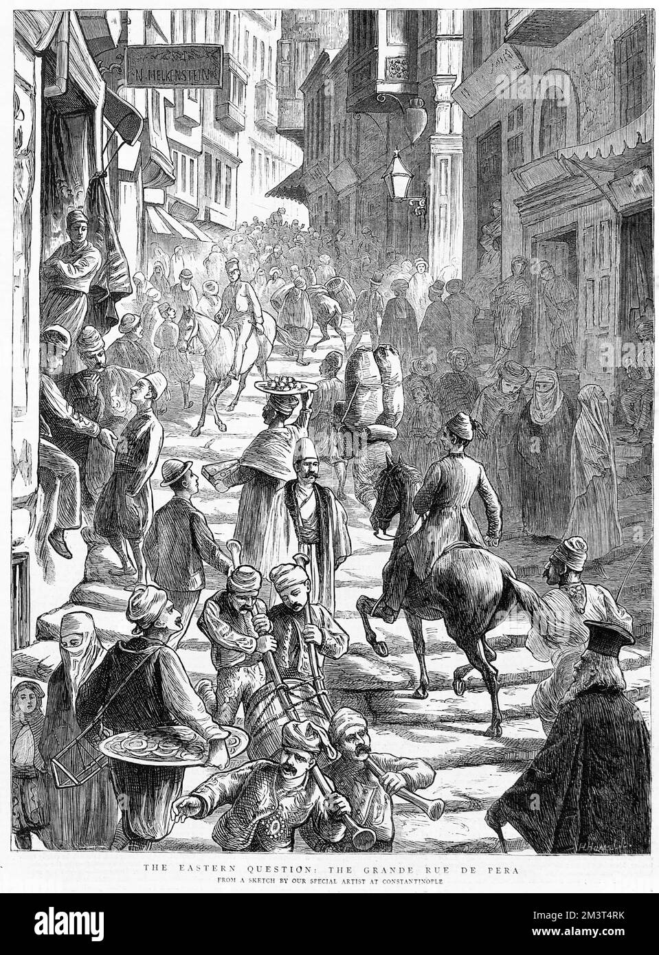 La Grande rue de Pera - Istanbul, Turquie Banque D'Images