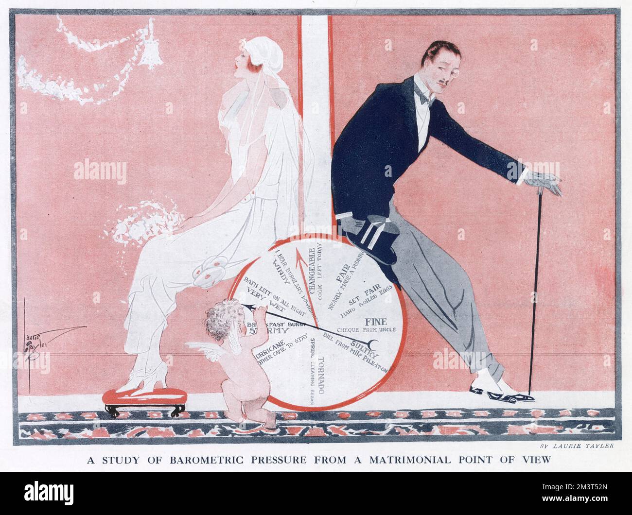 La pression barométrique du point de vue matrimonial Banque D'Images