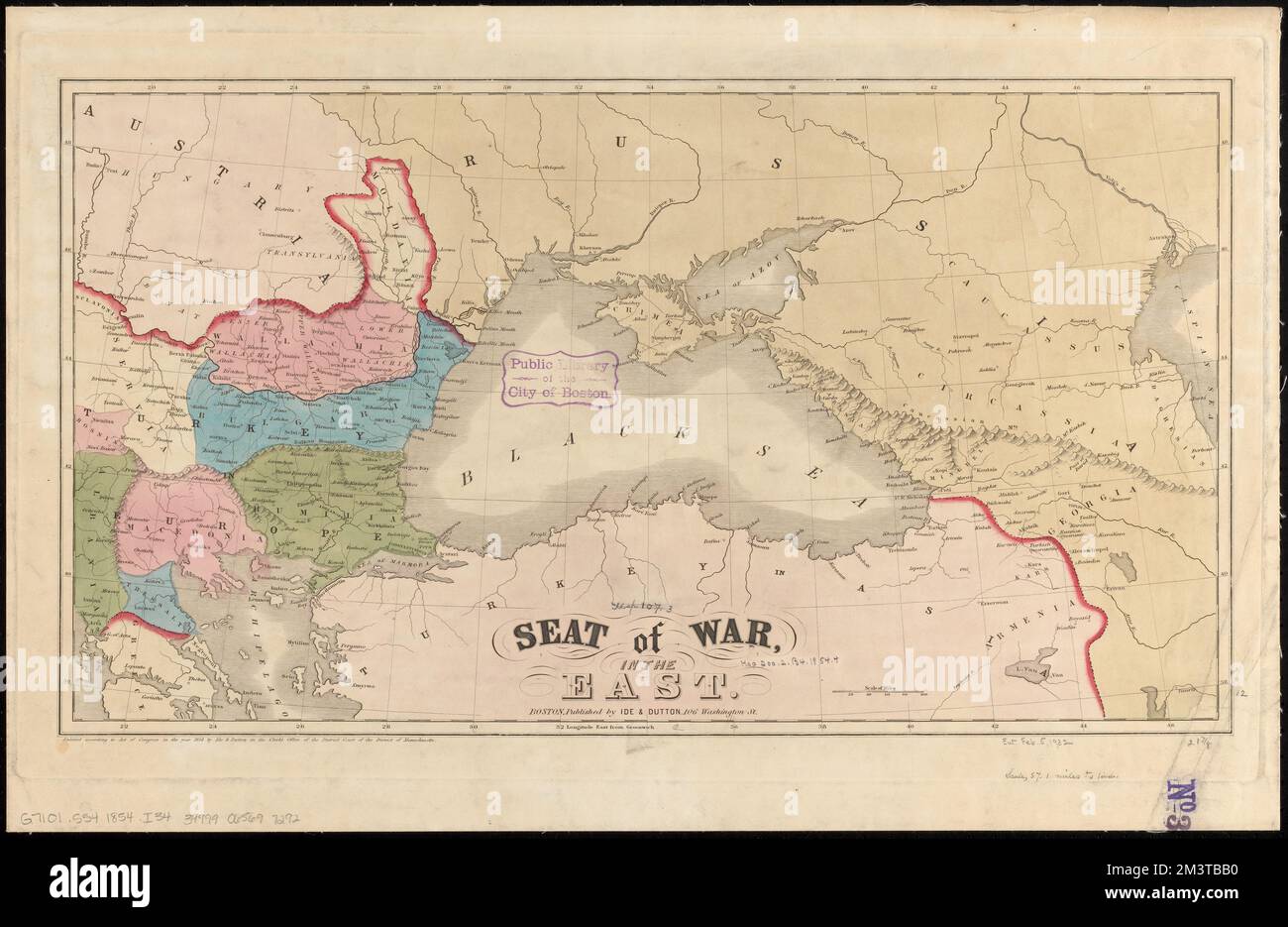Siège de la guerre à l'est , Guerre de Crimée, 1853-1856, cartes ...