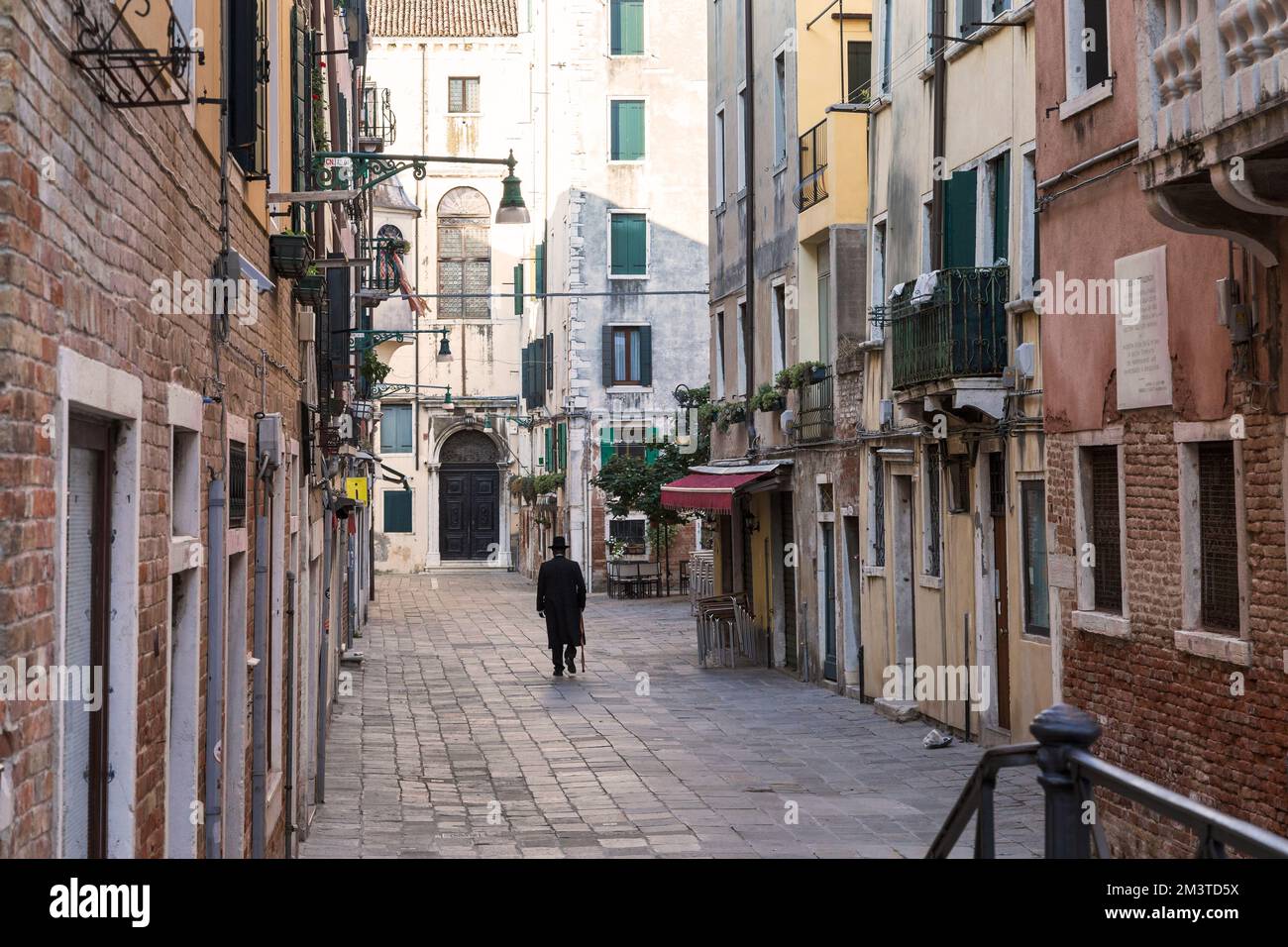 VENISE, ITALIE - 9 SEPTEMBRE 2018 : c'est la région de l'ancien ghetto juif dans le quartier de Cannaregio. Banque D'Images