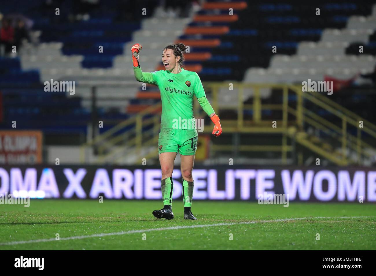 En action lors du match de groupe de l'UEFA Womens Champions League EN TANT que Roma contre SKN St Polten au Stadio Comunale Domenico Francioni, Latina (Tom Seiss/ SPP) Banque D'Images