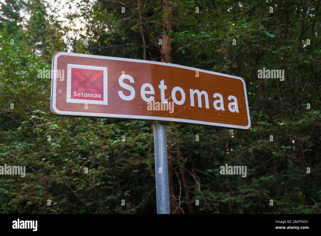 Setomaa ou Setumaa est le règlement des Setos dans la partie sud-est de l'Estonie et le territoire russe limitrophe. Banque D'Images