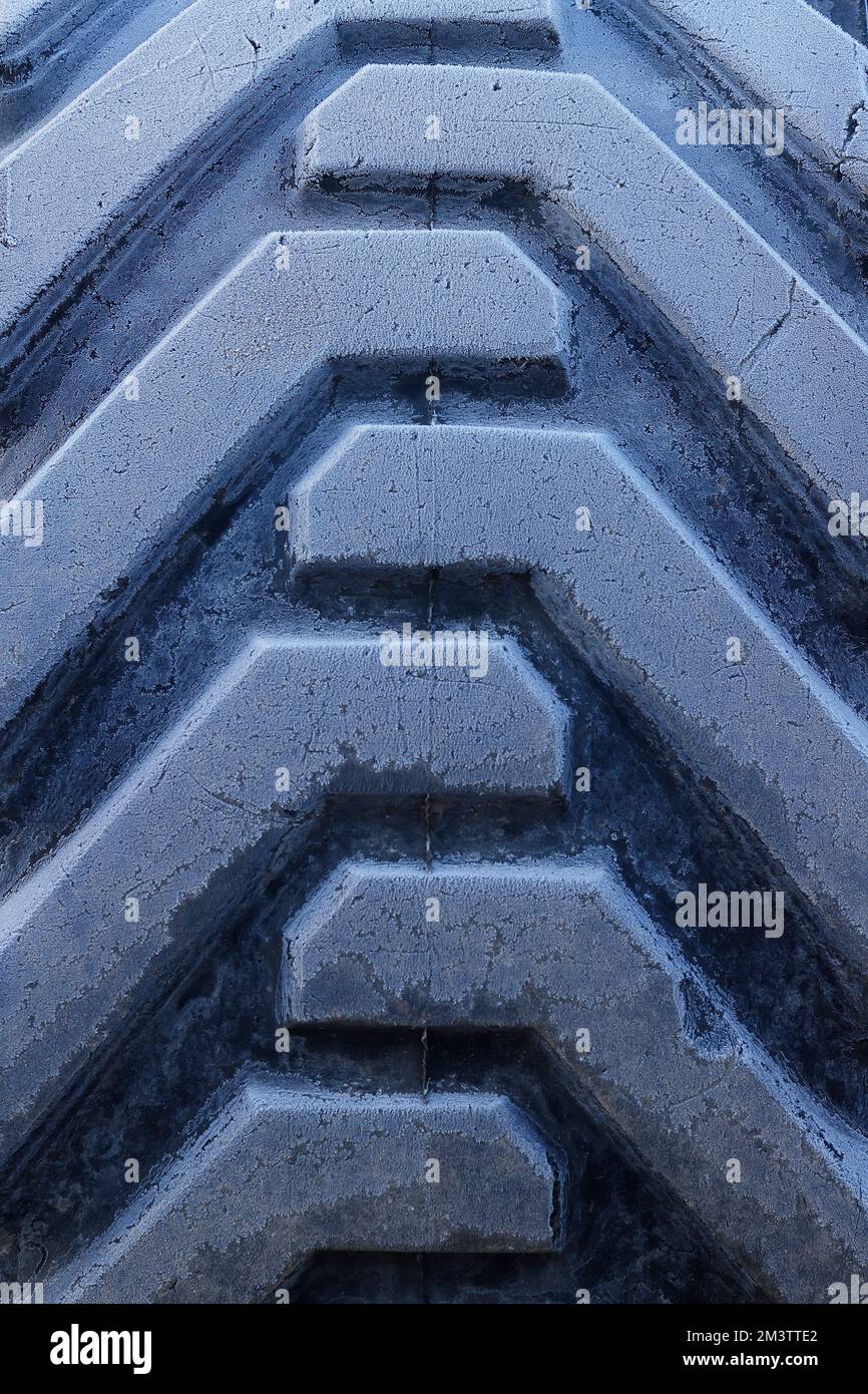 Une bande de roulement de pneu recouverte de gel Banque D'Images
