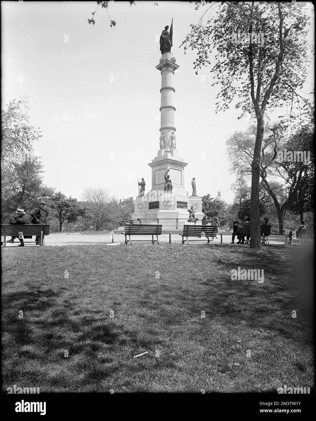 Monument du soldat et du marin à Boston Common , monuments et monuments commémoratifs. Collection Leon Abdalian Banque D'Images