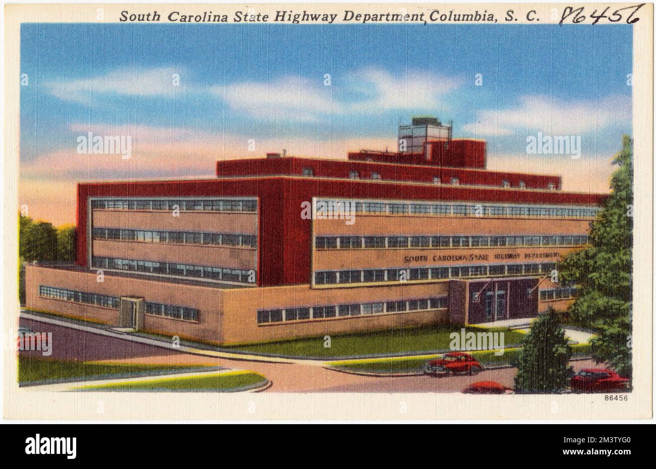 South Carolina State Highway Department, Columbia, S. C. , installations gouvernementales, Tichnor Brothers Collection, Cartes postales des États-Unis Banque D'Images