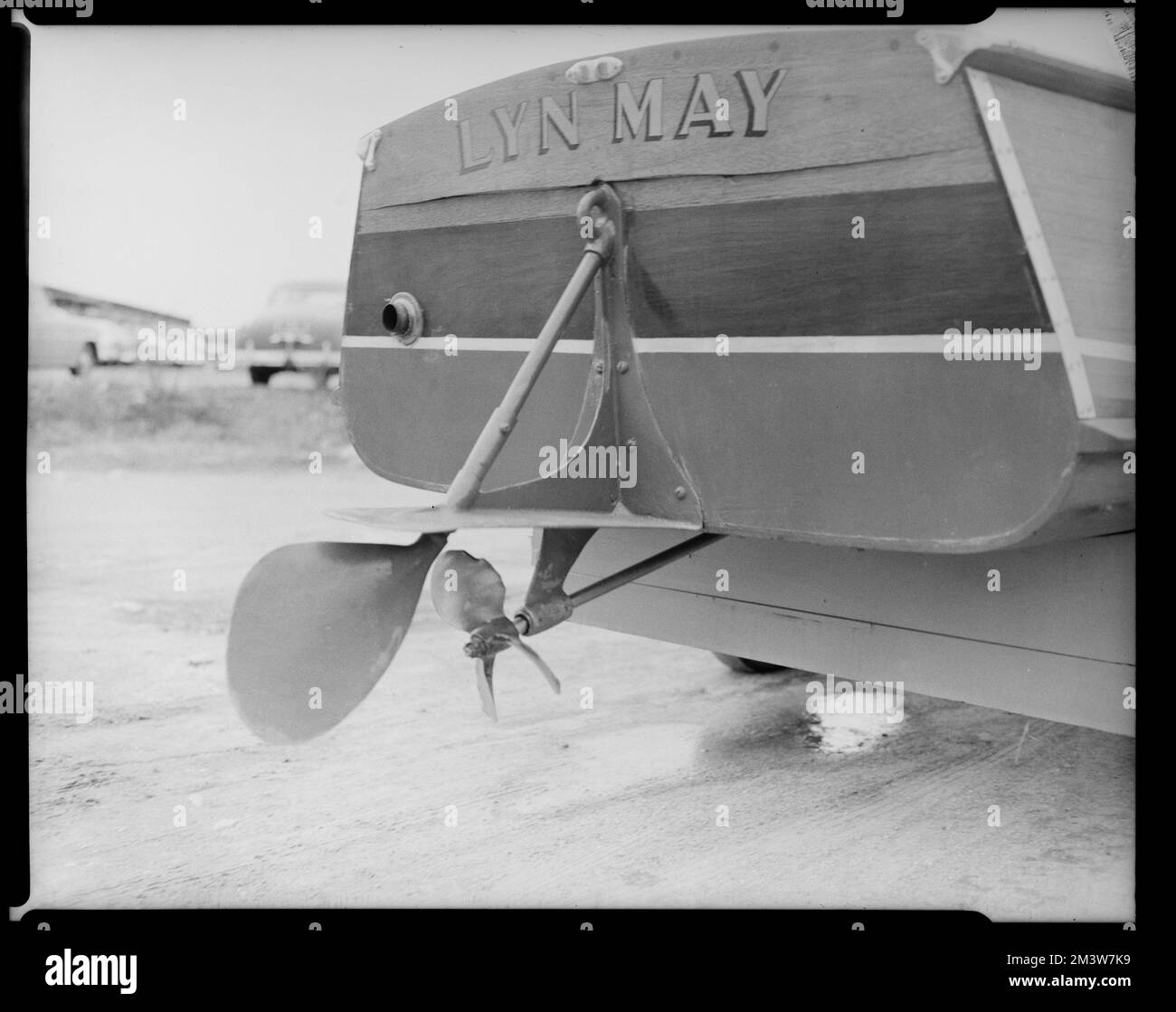 Steve Amos. Dommages - bateau , accidents, Bateaux. Collection Leon Abdalian Banque D'Images