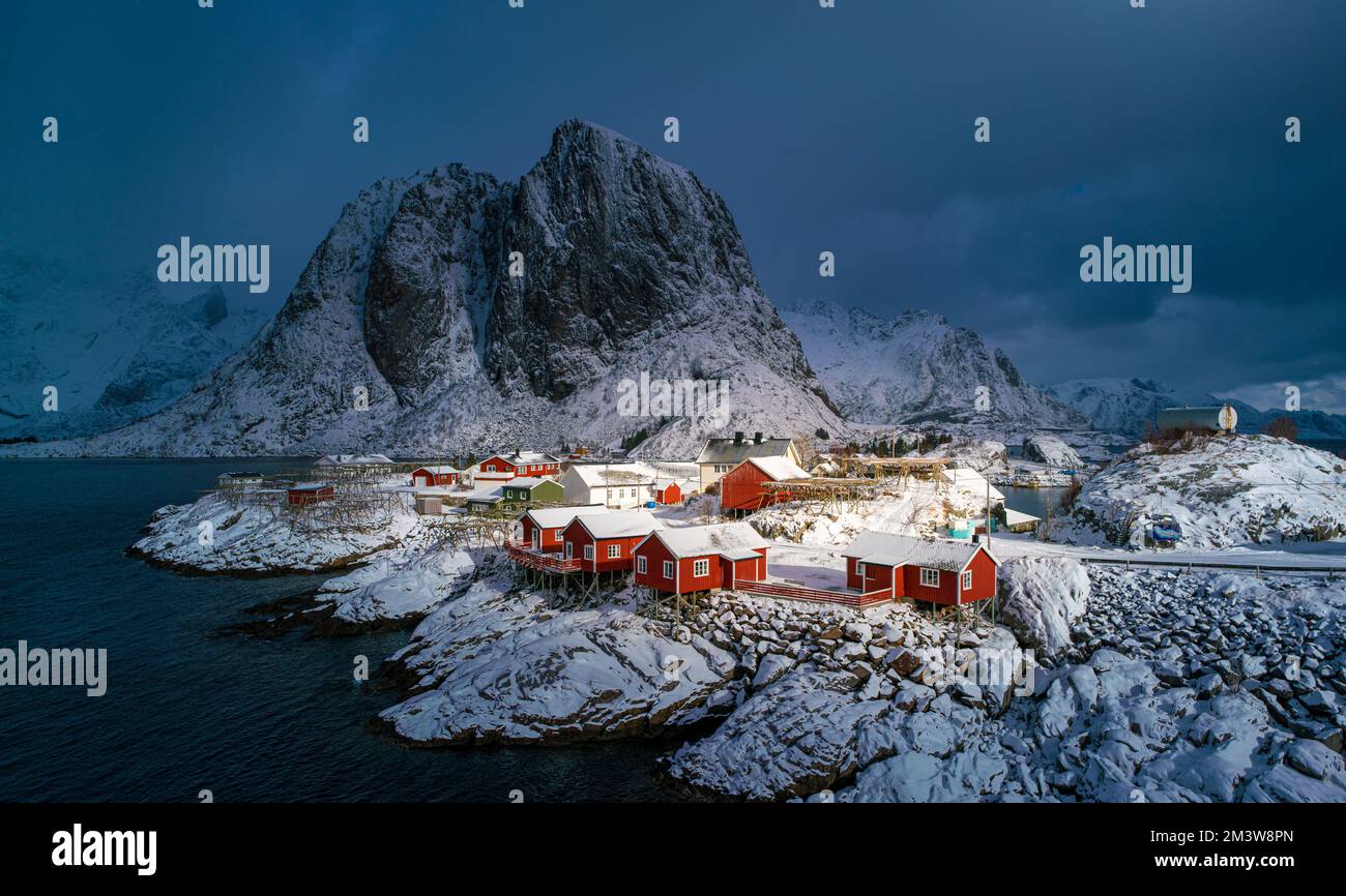 Village norvégien Banque D'Images