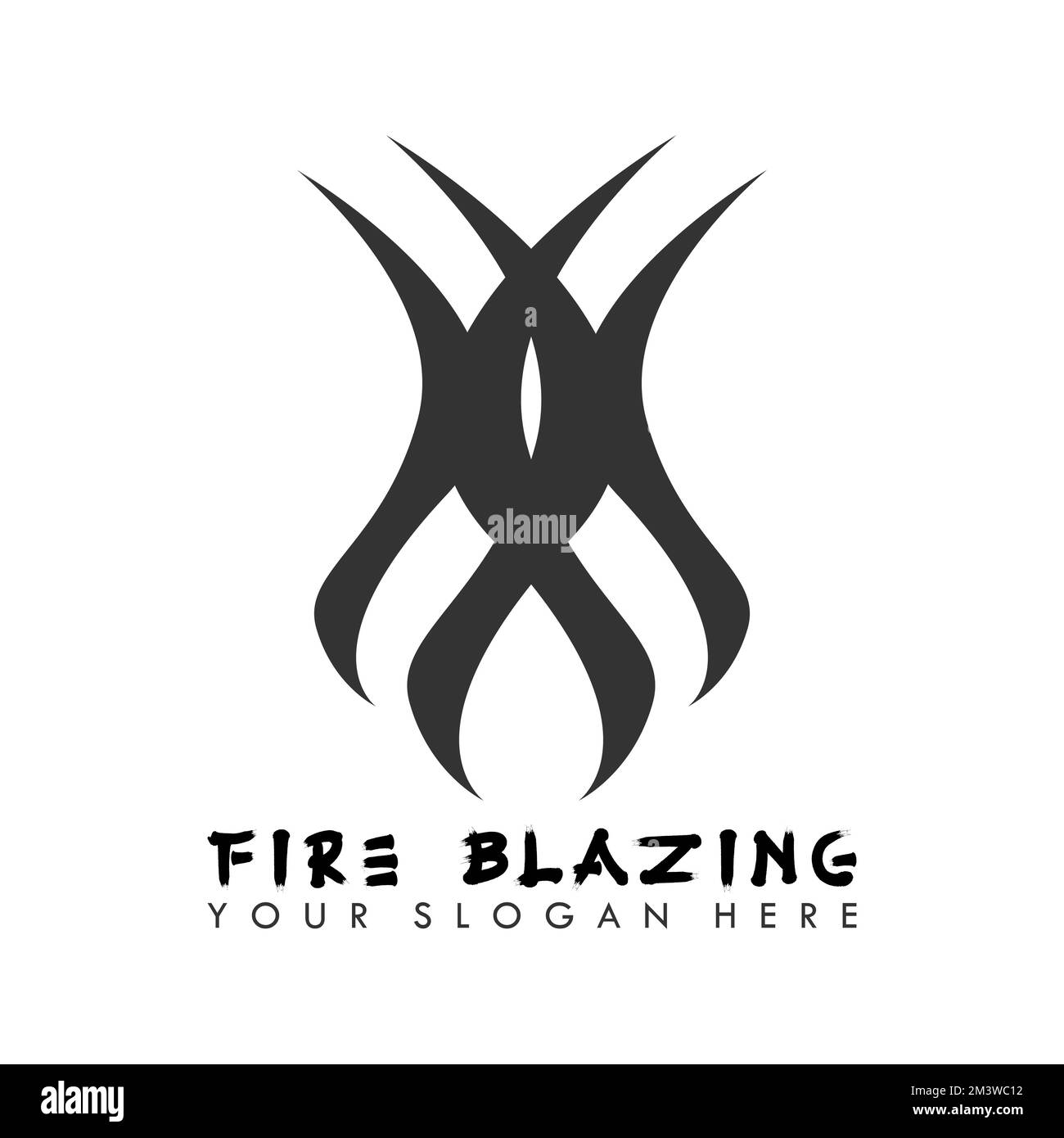 en forme de feu comme image graphique icône logo design abstrait concept vecteur stock. Peut être utilisé comme symbole lié au motif ou à l'art Illustration de Vecteur