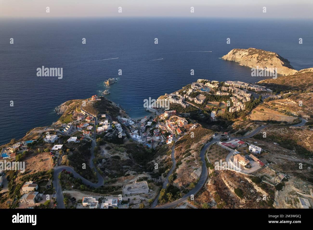 Une vue aérienne de la mer et du rivage Banque D'Images