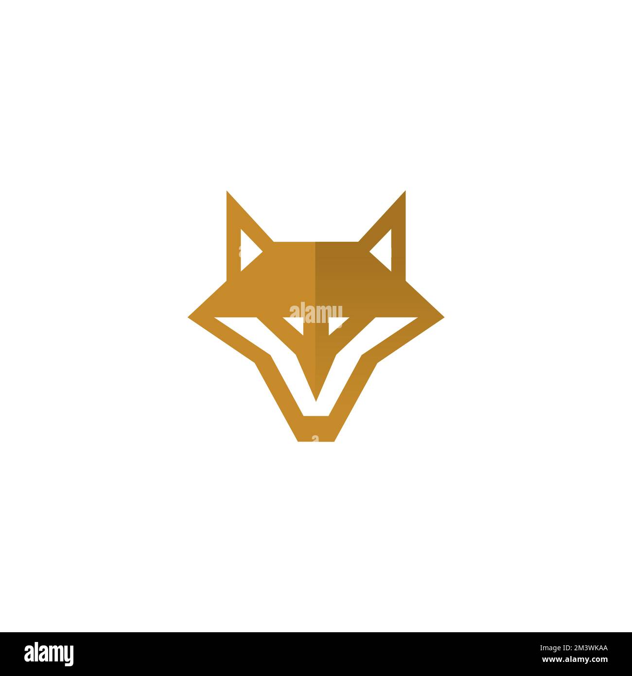Logo Fox Mascot Vector. Icône Fox simple Illustration de Vecteur