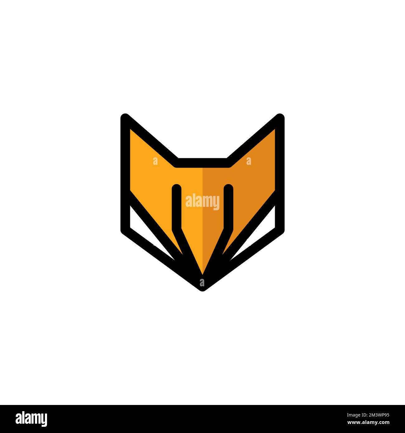 Logo Fox unique. Fox Modern Design. Icône Fox Illustration de Vecteur