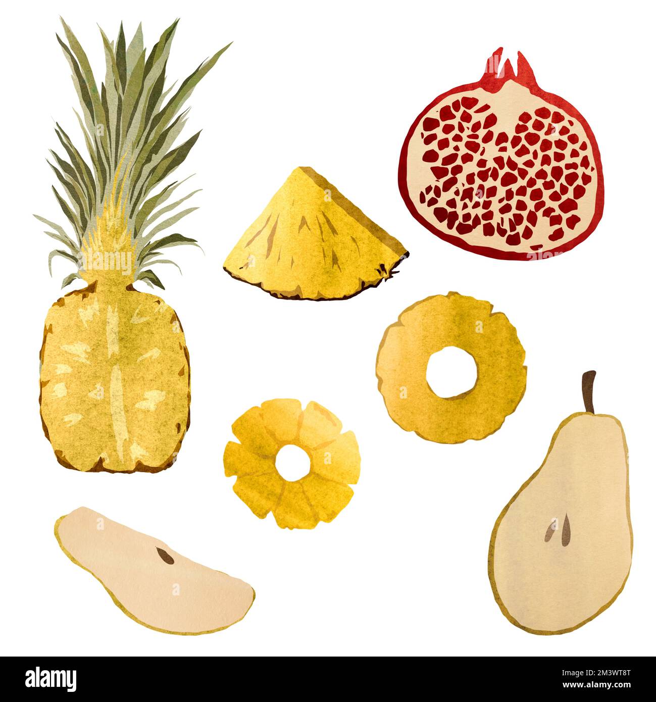 pochoir grenade ananas