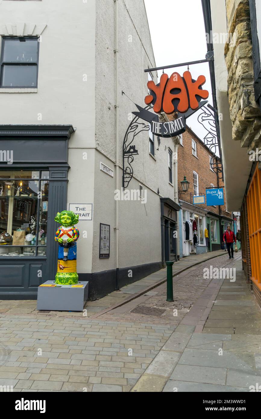 L'impe folklorique a été pontée par St Barnabas à l'entrée du détroit 2021 Banque D'Images