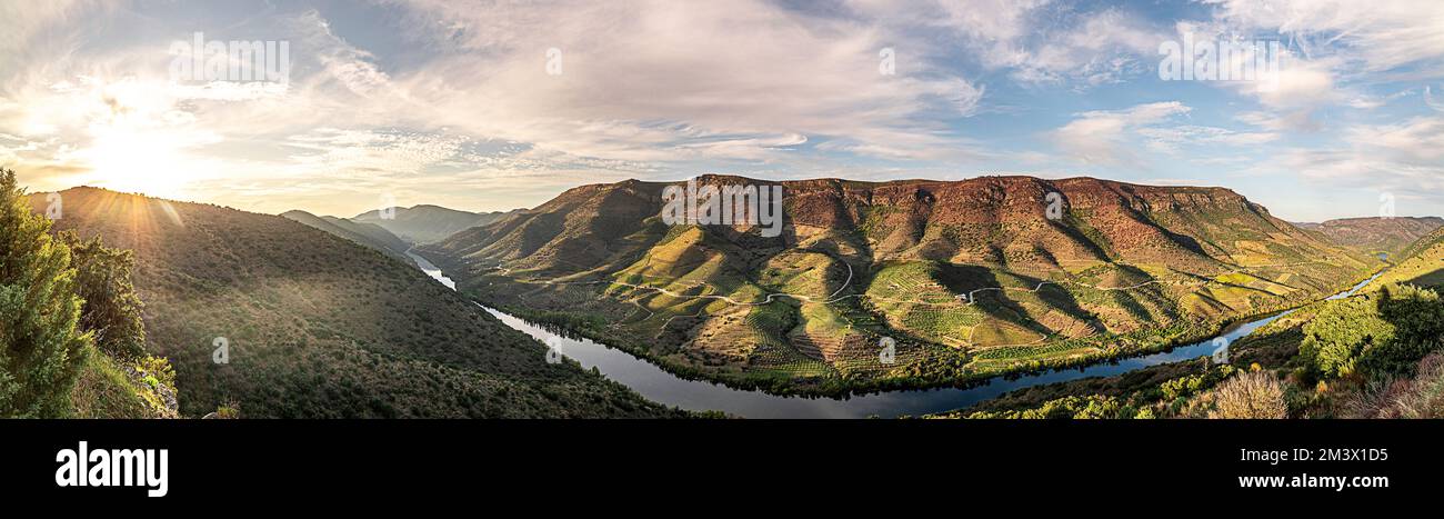 Mafeito point de vue, Parc naturel des Arribes del Duero, la Fregeneda, Salamanque, Espagne Banque D'Images