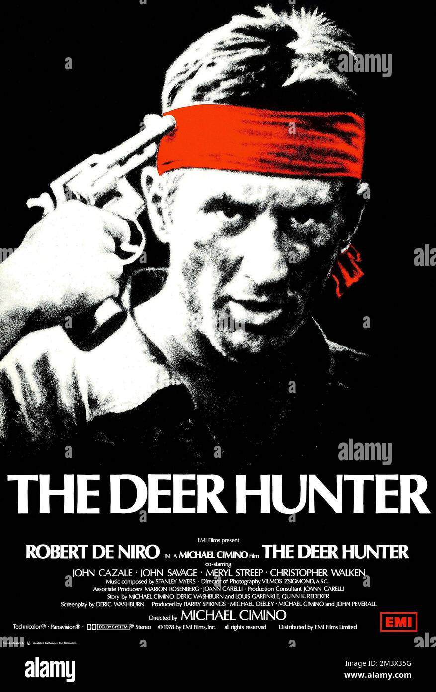 L'affiche Deer Hunter Banque D'Images